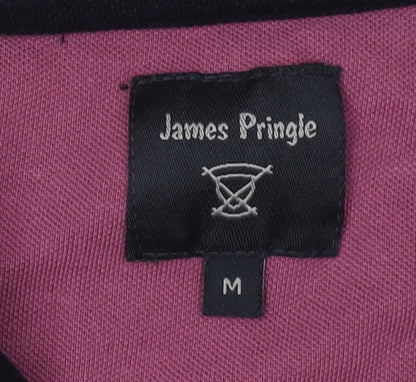 James Pringle Men's Purple Polo Shirt Size M