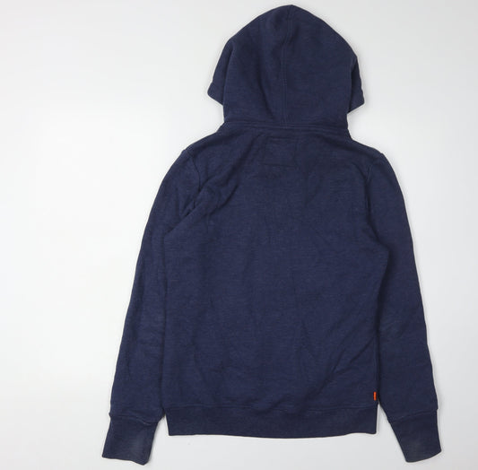 Superdry Women's Blue Hoodie, Medium, Classic Fit