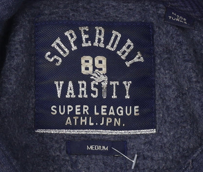 Superdry Women's Blue Hoodie, Medium, Classic Fit
