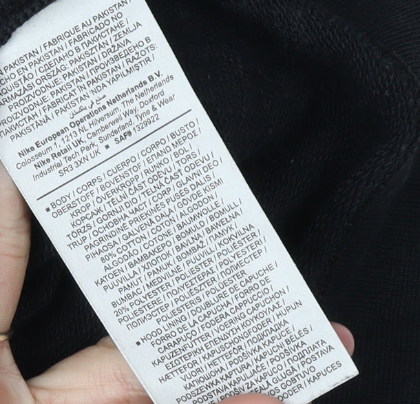 Nike Unisex Black Pullover Hoodie, Size S