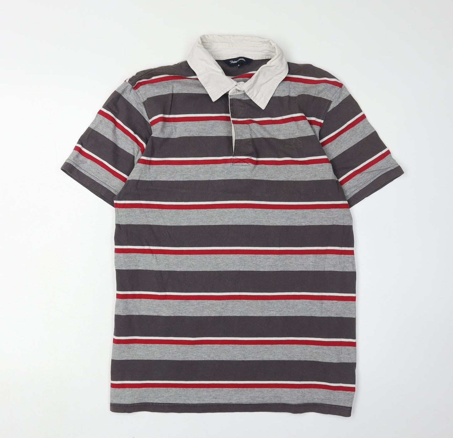 Peter Storm Men's Multicoloured Striped Polo M