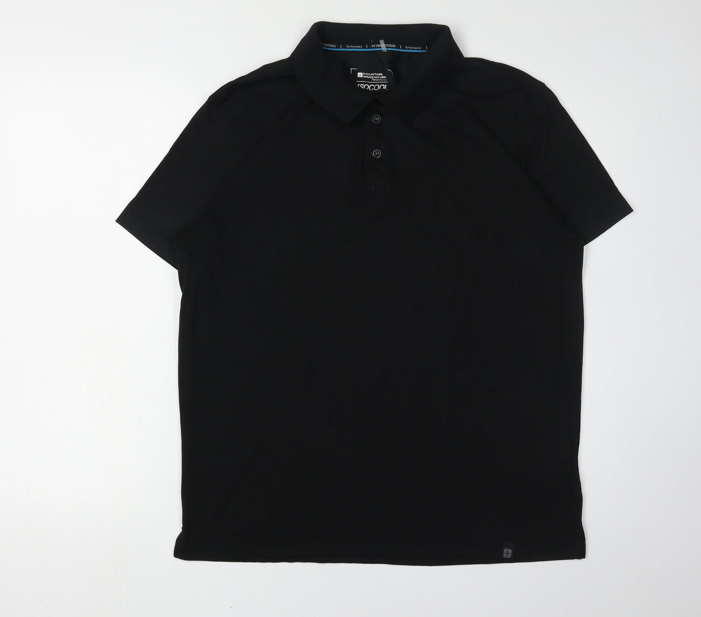 Mountain Warehouse Men's Black Polo M Quick Dry Active