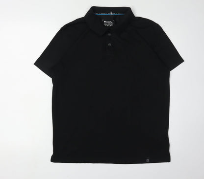Mountain Warehouse Men's Black Polo M Quick Dry Active
