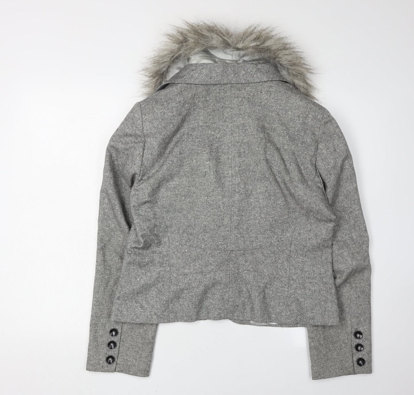 Womens UK Size 14 Planet Grey Basic Jacket