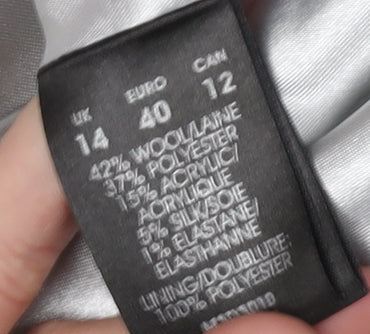 Womens UK Size 14 Planet Grey Basic Jacket