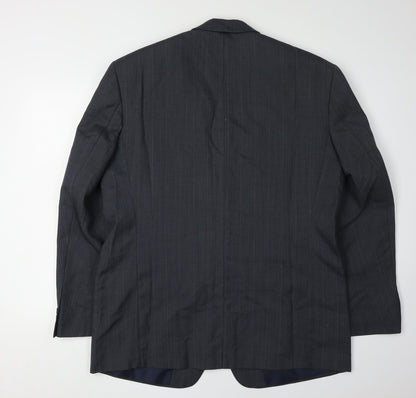 Mens UK Size 42 C&A Regular Black Suit Jacket