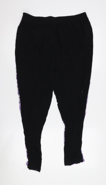 Womens UK Size 14 Oasis Relaxed Fit Jogger Multicoloured Trousers