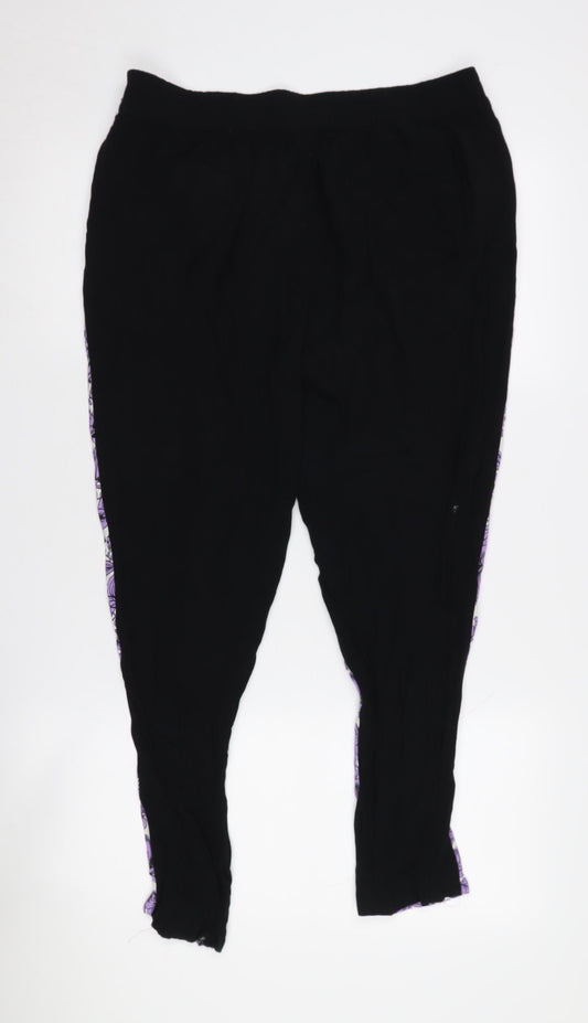 Womens UK Size 14 Oasis Relaxed Fit Jogger Multicoloured Trousers