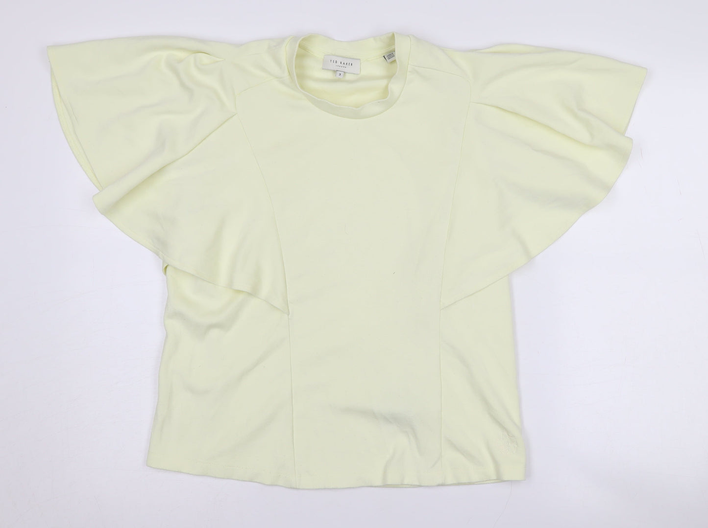 Womens UK Size M Ted Baker Ivory Basic Blouse