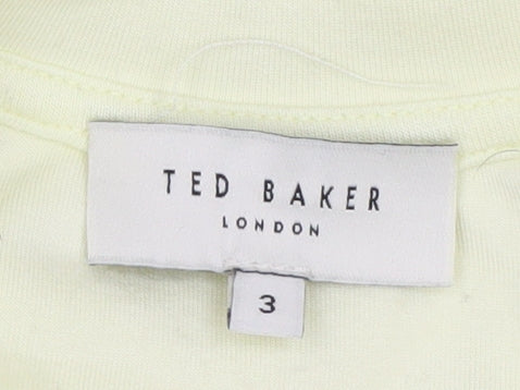 Womens UK Size M Ted Baker Ivory Basic Blouse