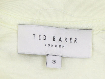 Womens UK Size M Ted Baker Ivory Basic Blouse