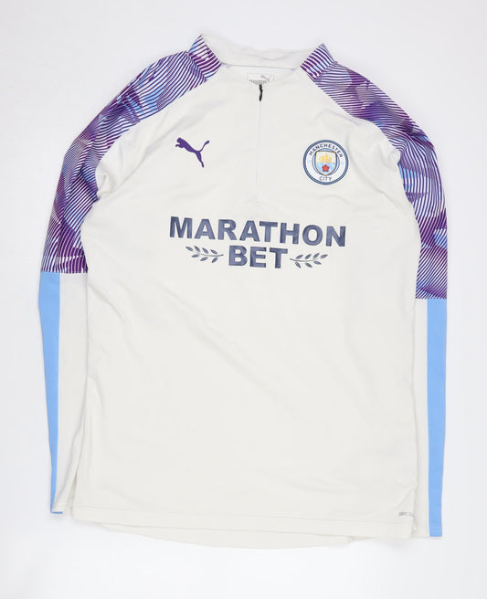 Puma Men's White L Football Pullover Jersey