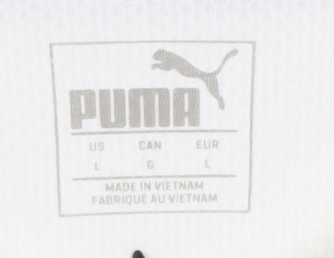 Puma Men's White L Football Pullover Jersey