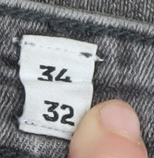 Jack & Jones Men's Grey Skinny Jeans, Size 32, Stylish Stretch