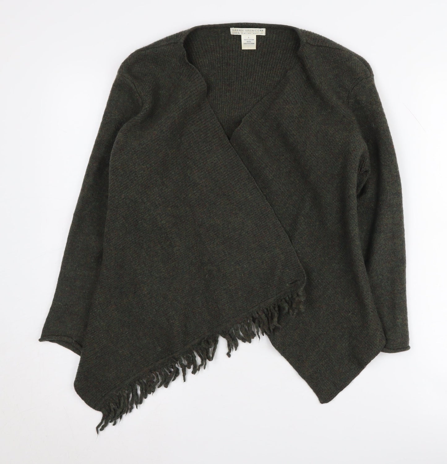 Sarah Spencer Women's Brown Wrap Jumper L