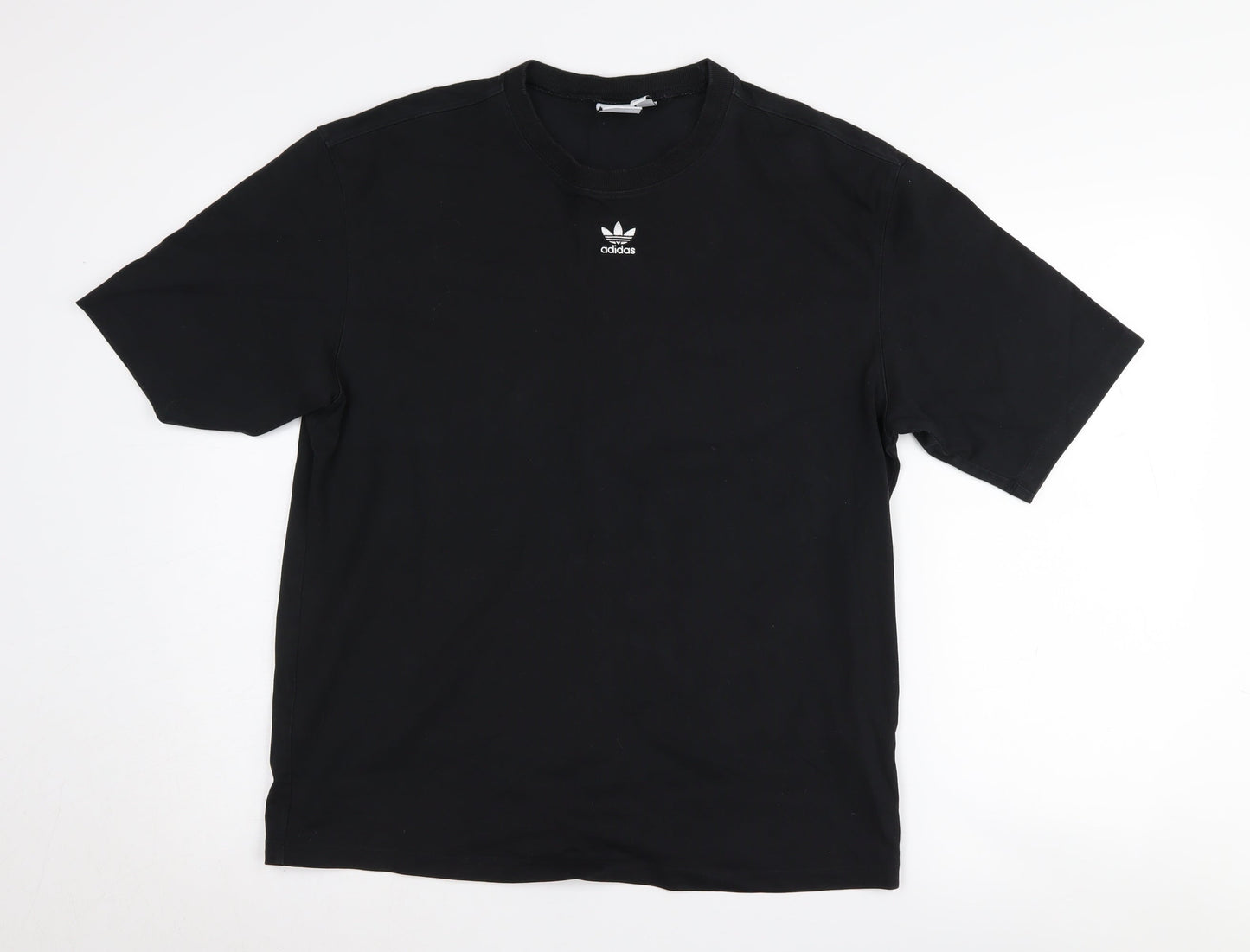 Unisex Adults UK Size 10 adidas Black Basic T-Shirt
