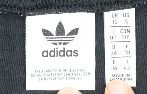 Unisex Adults UK Size 10 adidas Black Basic T-Shirt