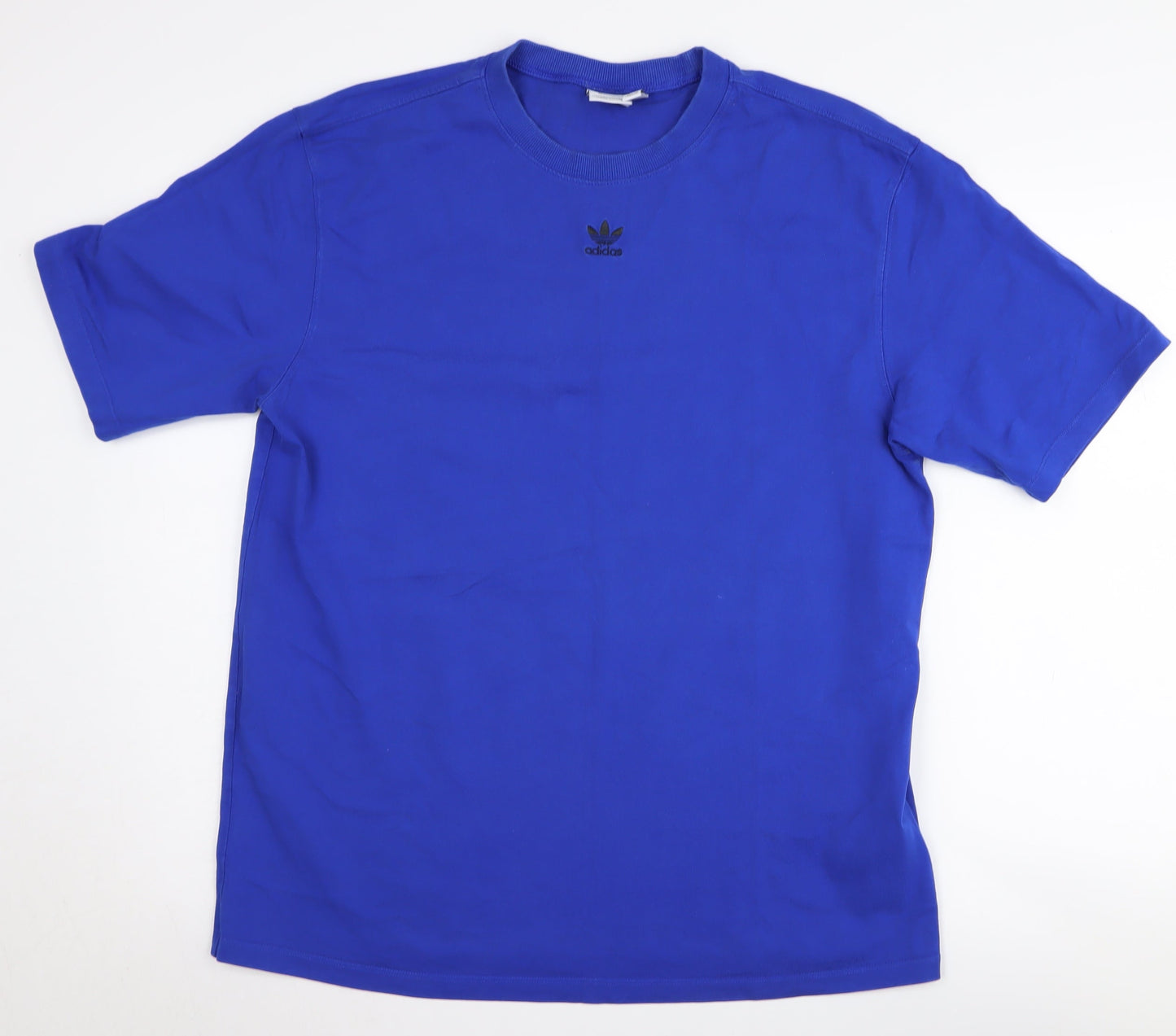 Womens UK Size 12 adidas Blue Basic T-Shirt