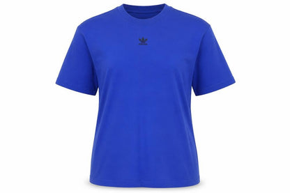 Womens UK Size 12 adidas Blue Basic T-Shirt