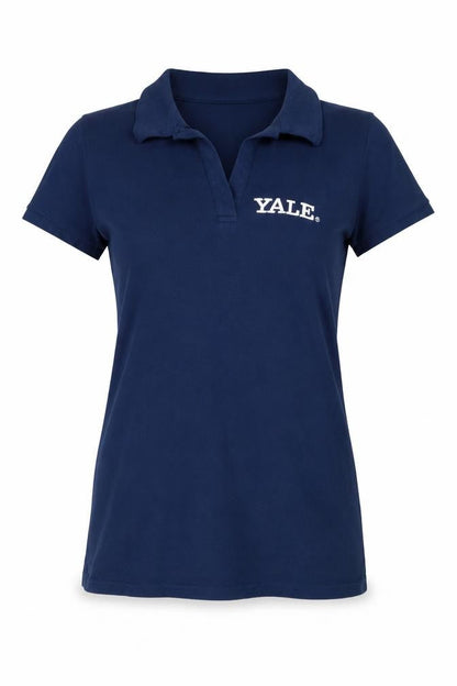Yale University Women's Blue Polo Shirt L