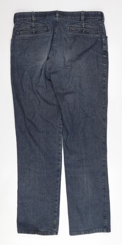 Meyer Men's Blue Straight Jeans Size 36 Regular Fit
