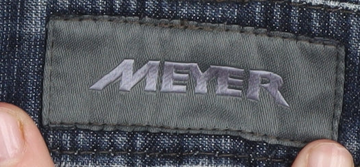 Meyer Men's Blue Straight Jeans Size 36 Regular Fit
