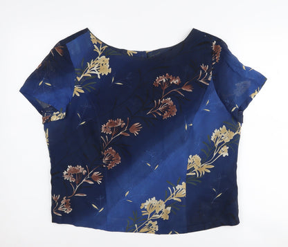Womens UK Size 16 Lakeland Blue  Blouse