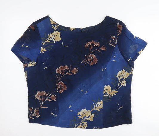 Womens UK Size 16 Lakeland Blue  Blouse
