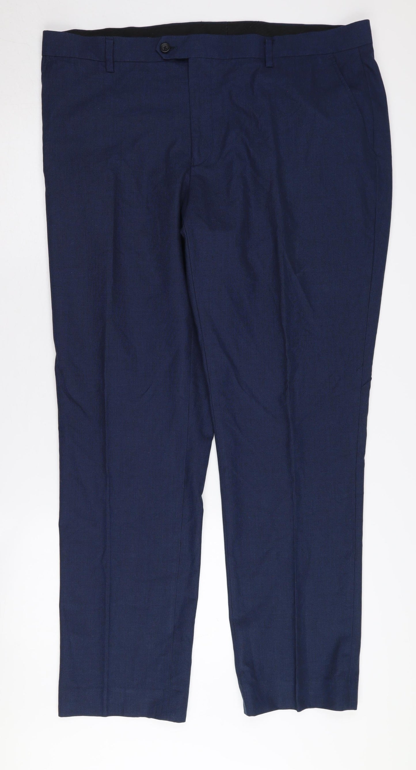 Next Men's Blue Regular Fit Trousers 40