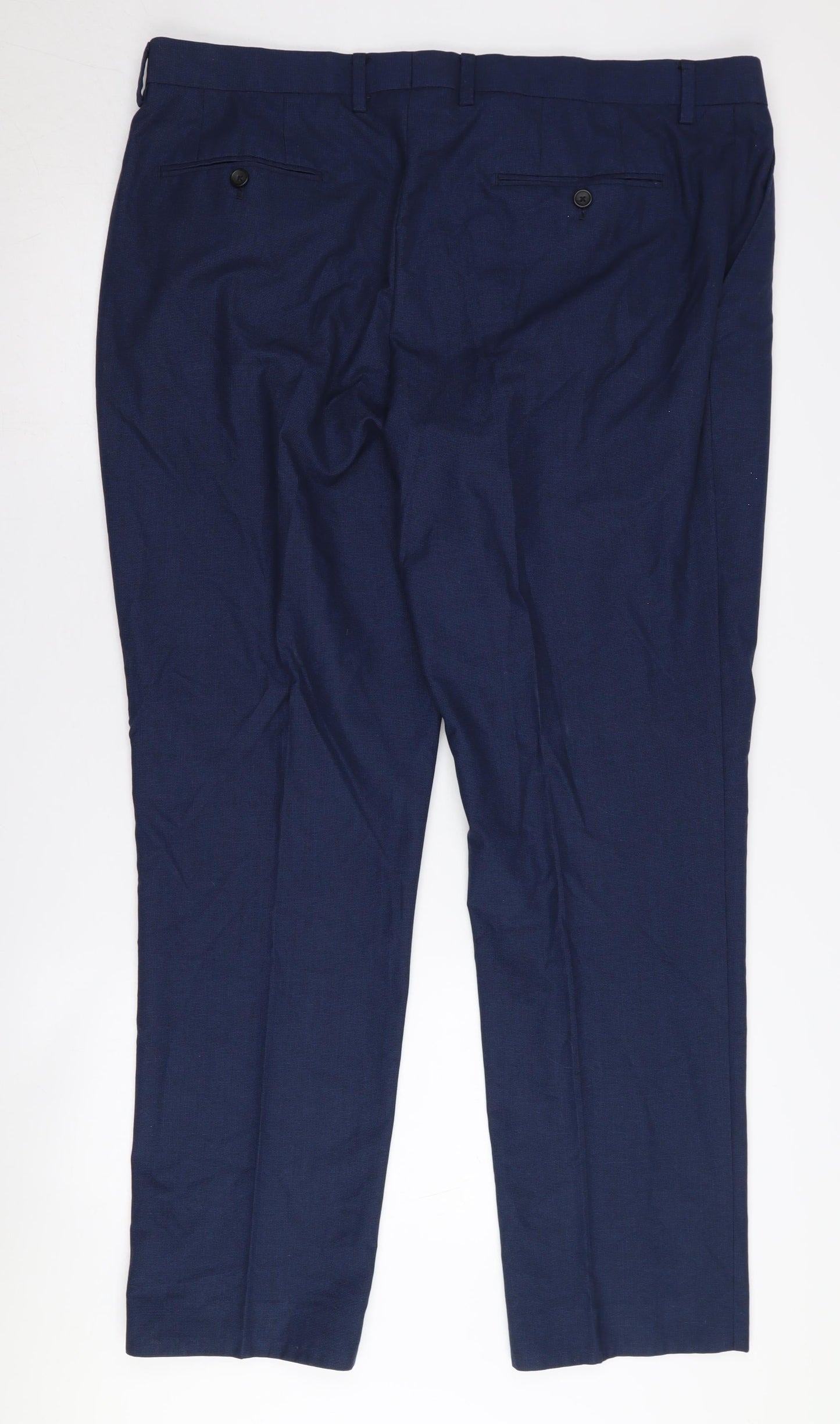 Next Men's Blue Regular Fit Trousers 40