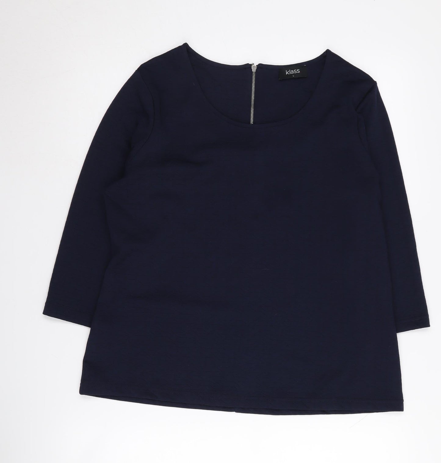 Womens UK Size L Klass Black Basic Blouse
