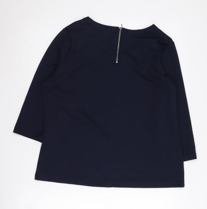 Womens UK Size L Klass Black Basic Blouse