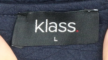 Womens UK Size L Klass Black Basic Blouse