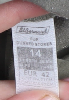 Womens UK Size 14 Dunnes Stores Regular Fit Cargo Green Trousers
