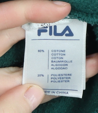 FILA Green Unisex Adults Sweatshirt L Pullover