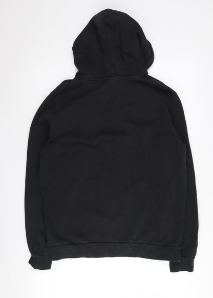 Mens UK Size M PUMA Black Pullover Hoodie