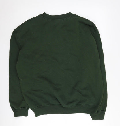 Mens UK Size M New Look Green Pullover Sweatshirt