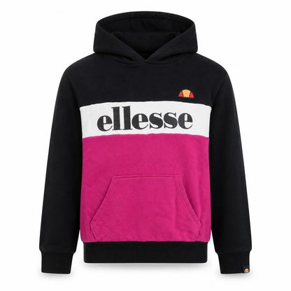 Front view of Ellesse girls’' black multicoloured pullover hoodie 13-14 y