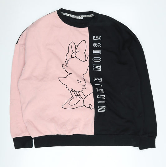 Womens UK Size 16 Disney Multicoloured Pullover Sweatshirt