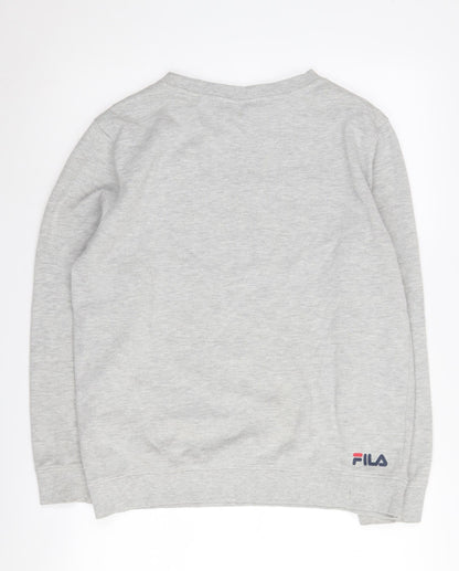 Fila Unisex Grey Logo Sweatshirt Pullover Size S