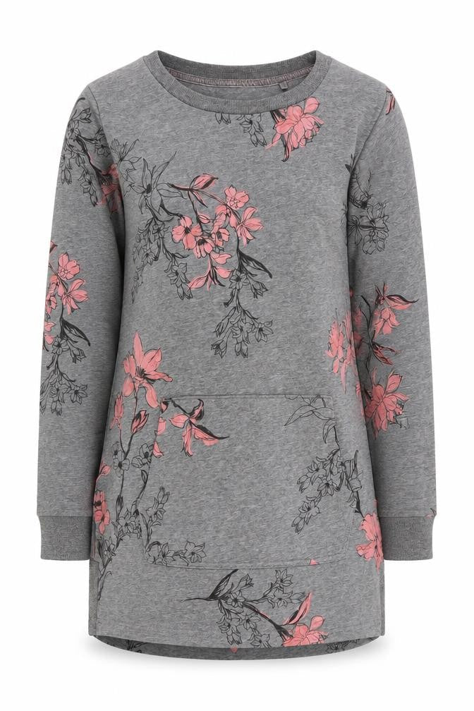 Womens UK Size XS NEXT Grey Tunic Sweatshirt