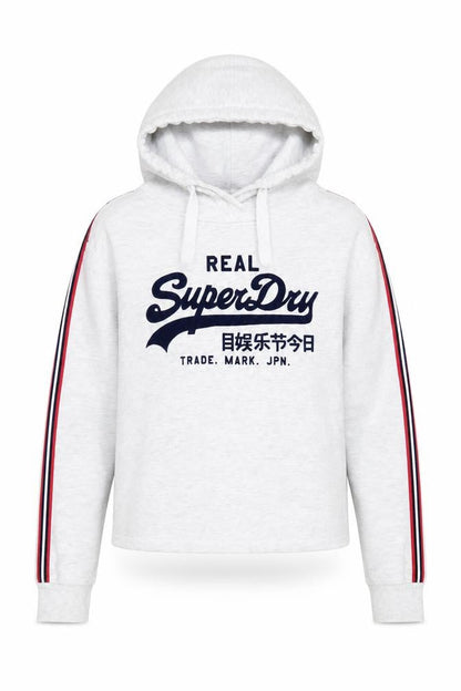 Womens UK Size 14 Superdry Grey Pullover Hoodie