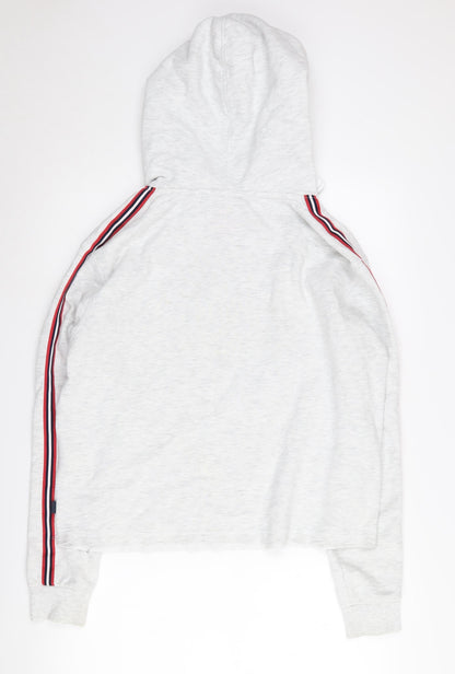 SuperDry Women's Grey Pullover Hoodie, Size 14