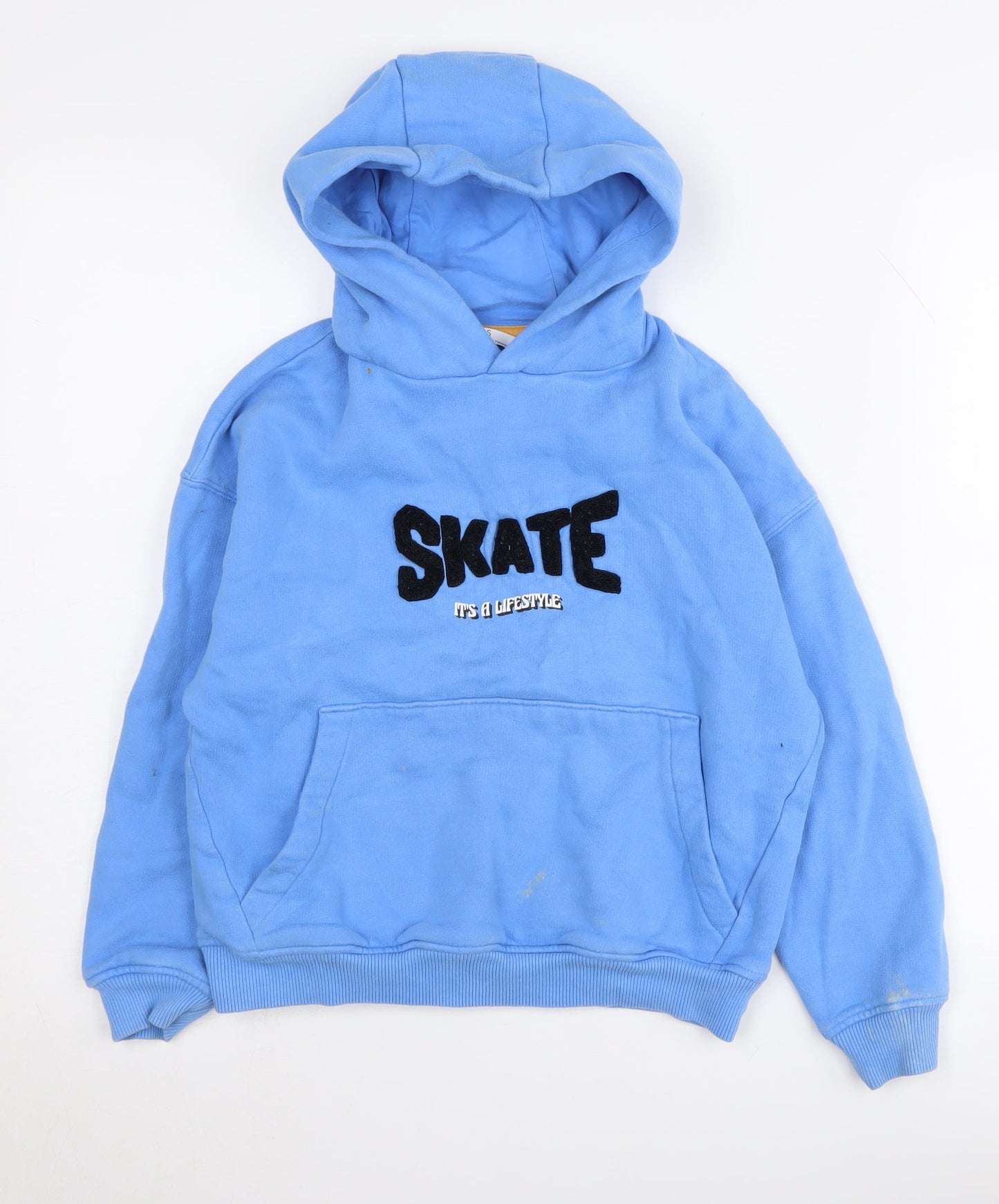 Marks and Spencer Boys Blue Skateboard Hoodie 9-10 Years