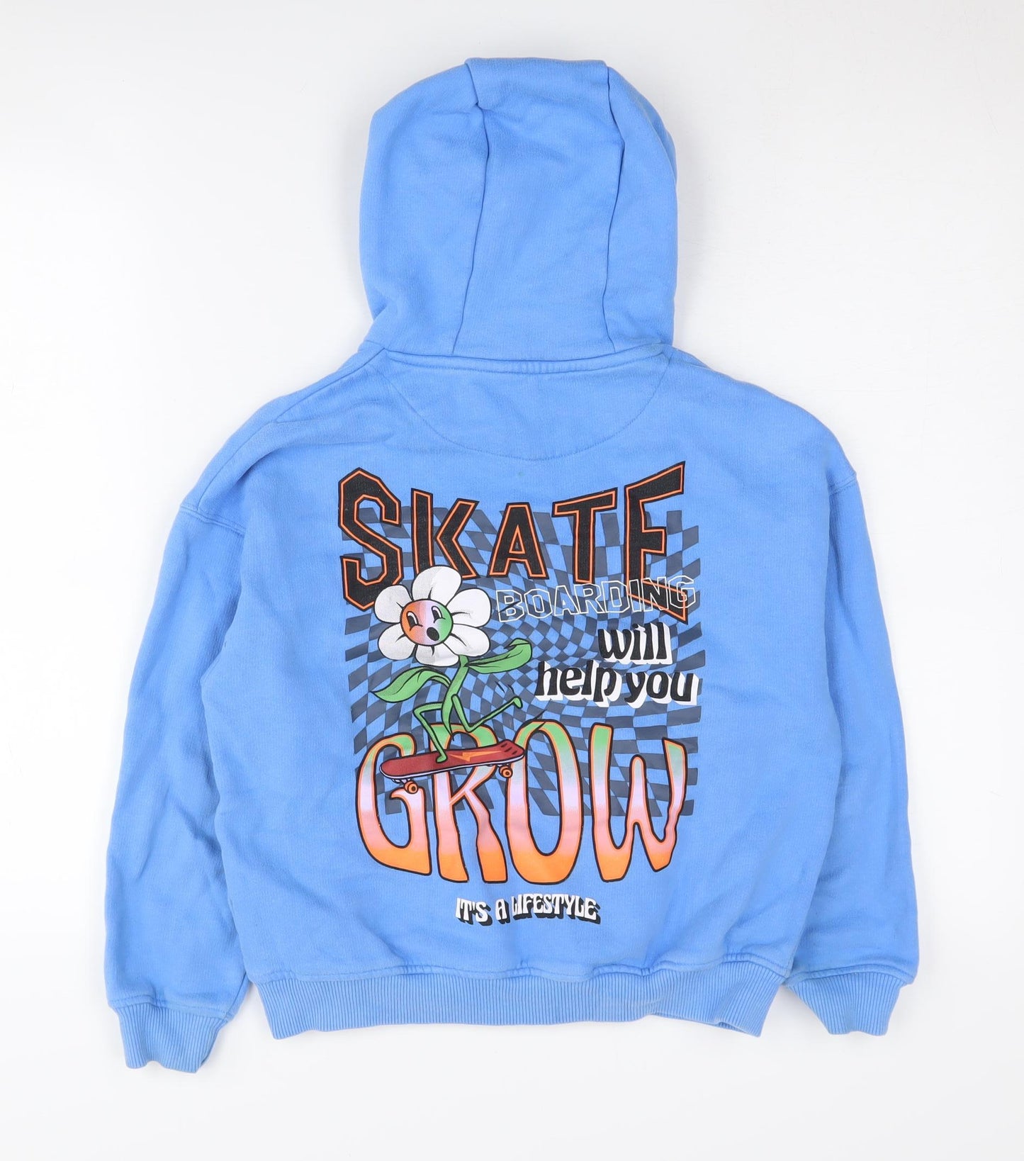 Marks and Spencer Boys Blue Skateboard Hoodie 9-10 Years