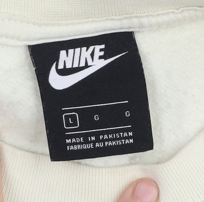 Nike Women's Ivory Pullover Sweatshirt - Size L