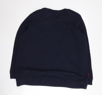 Lauren Ralph Lauren Women's Navy Floral Sweatshirt L