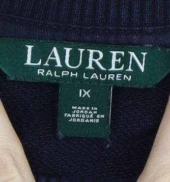 Lauren Ralph Lauren Women's Navy Floral Sweatshirt L