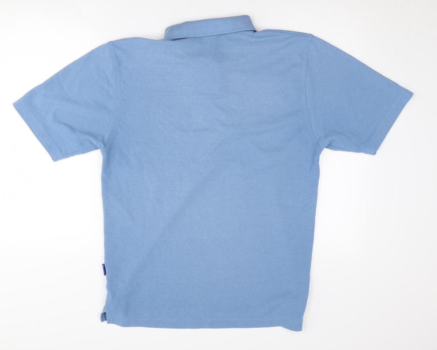 Asics Men's Blue Polo Shirt Medium Short Sleeve