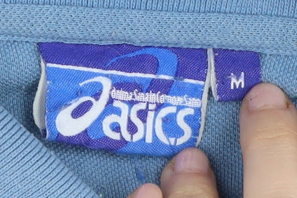 Asics Men's Blue Polo Shirt Medium Short Sleeve